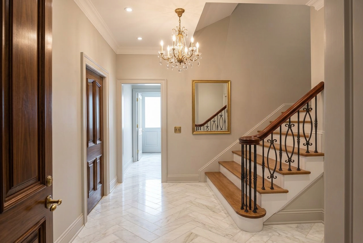 Entrée & Escalier — après rénovation