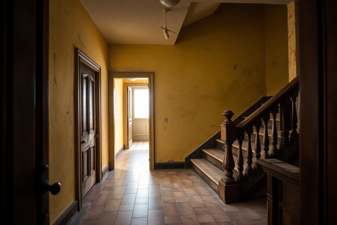 Entrée & Escalier — avant rénovation